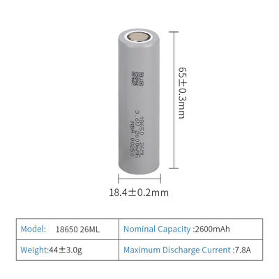 18650 32 ml 3,6 V Lithiumbatterie Elektrofahrzeug NCA Kathoden Li-Ionenbatterie