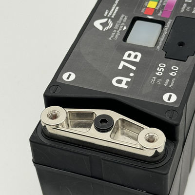 Schwarze LiFePO4 12V Motorradstarterbatterie A7BS 650 Spitzen-CCA