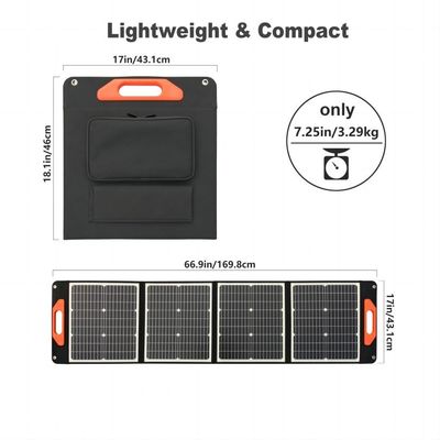 Camping Reisen Photovoltaik 100W Klappsolarkollektor 12V Ausgangsladegerät CE-zertifiziert