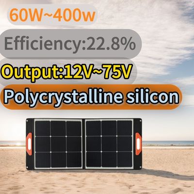 75W*4PCS Zellen Schwarze faltbare Solarzellen für die Außenlade