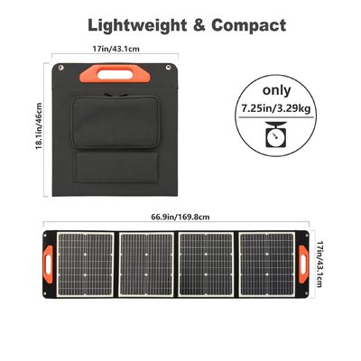 19V 5,3A tragbare Klappsolarkollektoren MSDS Klappsolarkollektoren für Camping