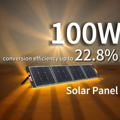 Monokristallines Silizium 100W 200W Solarpanel Photovoltaikzellen Modul Tragbares Klapppanel