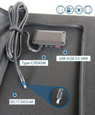 Staubdichte/wasserdichte 60 W Monocrystalline Silizium-Portable Solar Panel für Campingplätze