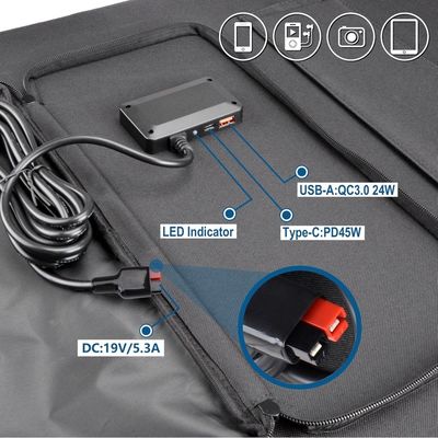 19V 5,3A Monokristalline Solarzellen 100W 2,9kg CE-Zertifizierung
