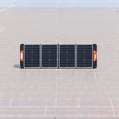 Klappbares Solar-PV-Kit für Kraftwerke und Campingreisen 100W 12V Einstellstand
