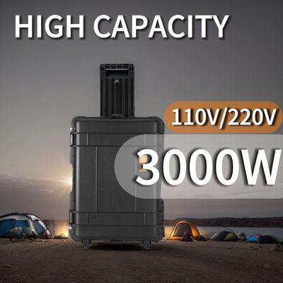 3000 Watt Hochleistungs-Portable Power Station mit Lithium-Eisen-Phosphat-Batterie