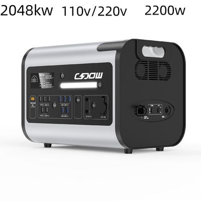 2200W Superstarke Lithium-Eisen-Phosphat-Portable-Stromversorgungsanlage mit Anpassung