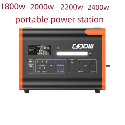 Drahtloses Laden 15W Notfallsicherung 2200W Tragbare Energiespeicher
