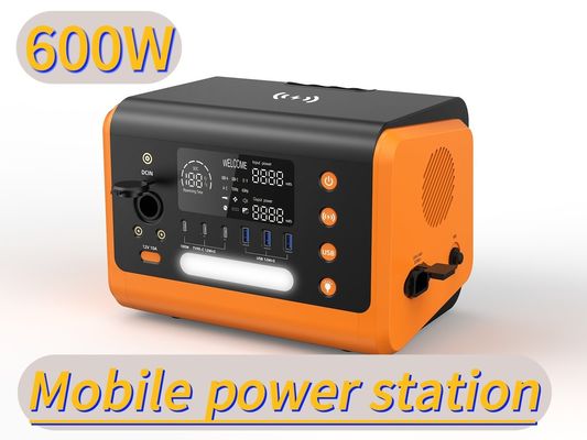 600 Wh Solar 600 Watt Portable Power Station und 15 Watt drahtloses Laden