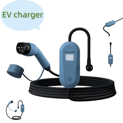 Einphasiges tragbares EV-Ladegerät AC220V Mobile EV-Ladegerät
