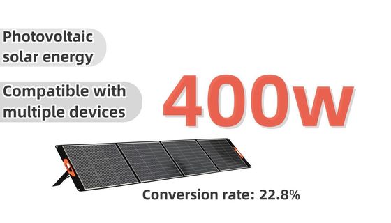 400 Watt Einzelkristall-Solarzellen Mehrgeräte kompatibel für Zuhause/Außen und vielseitig