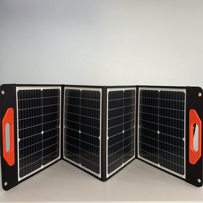 100W Klappbare monokristalline Silizium-Solarzellen Schwarz CE-zertifiziertes Hot Offer
