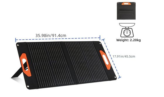 60W wasserdichte Solarzellen für Camping