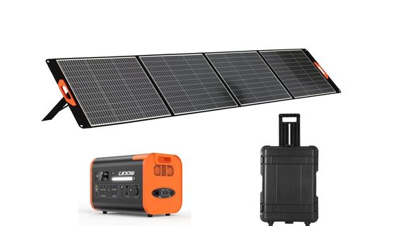 Black Power Solarzellen 400 W Outdoor-Haushaltklappbare Solarzellen