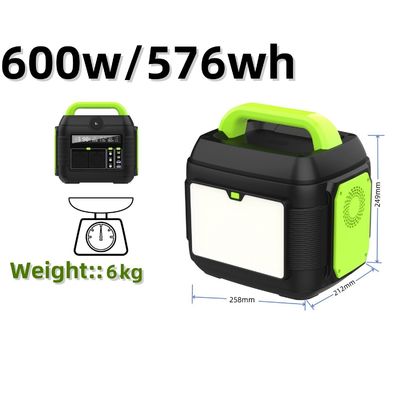 600W258*212*249mm Portable Power Station Solargenerator mit ternärer Lithiumbatterie