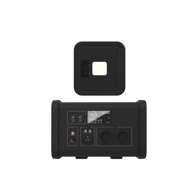 LiFePO4 Home Power Outage Portable Power Station mit 700W Wechselstrom-Ausgangsleistung und LED-Licht