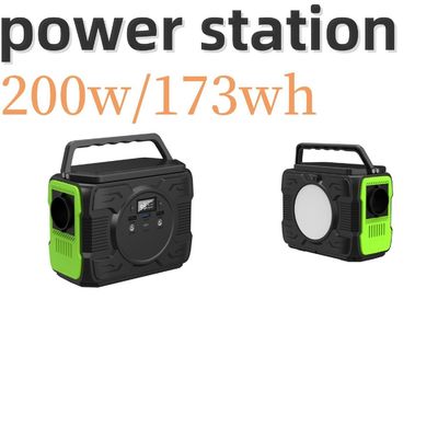 Einfache Bedienung 200 W Portable Power Station mit Solarladung und Lithium-Ionen-Batterie