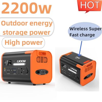 220-Volt-Solargenerator für Büro 2200-Watt-Portable-Ladestation