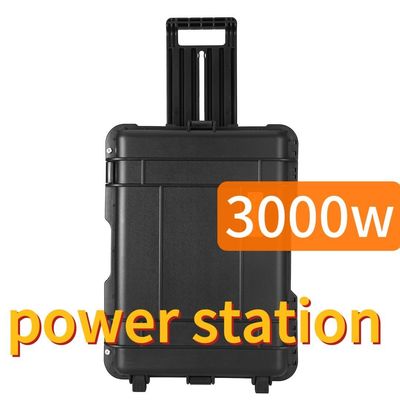 3000W tragbares Energiespeicherkraftwerk Schwarz Anpassbar CE.Un38.3 Zertifiziert