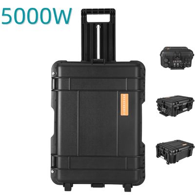 15A Max AC Ausgangsstrom Solarkraftwerk 5000W Ausgang und Lithium-Eisen-Batterie