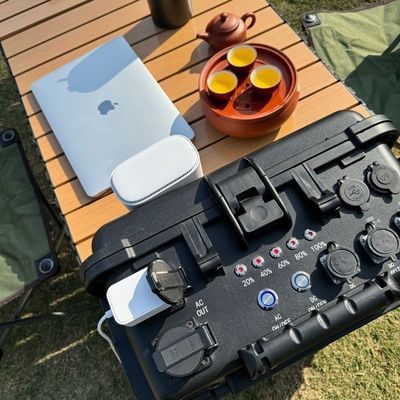 Schwarz 6kw Kraftwerk ABS-Legierung Outdoor-Portable Stromversorgung für Outdoor-Abenteuer