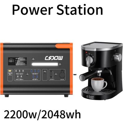 Solarenergie und Lithium-Eisenbatterie-Generator 2200 W Portable Power Station für AT22