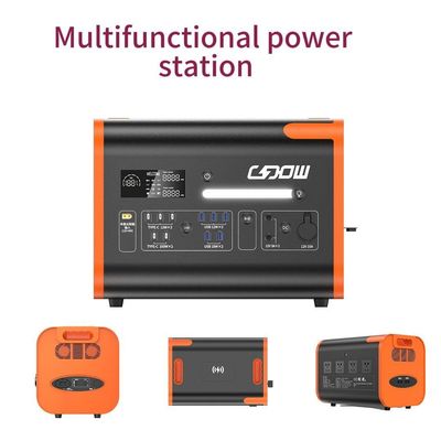 600 Watt 1800 Watt 2000 Watt tragbares wiederaufladbares Solar-Windkraftwerk 2 kW mit USB 3*12W/2*18W