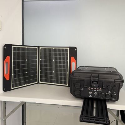 3000W tragbares Solarkraftwerk mit hoher Leistung und großer Kapazität in Schwarz