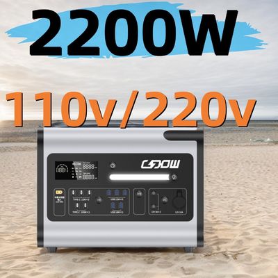 2000 Watt Solarkraftwerk für Familien Notfall LiFePO4 Batterie und sichere BMS-Schutz