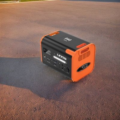 Flammschutzgrad UL94V Portable Power Station Solar Mobile Power Schwarz mit Orange