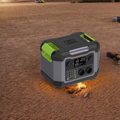 1200W Wechselstrom-Ausgang 230V tragbares Kraftwerk mit drahtlosem wiederaufladbarem Solargenerator