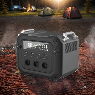 AC-Ausgangsleistung 2500W 2340wh Outdoor-Portable Power Station Ionen Solarenergie Speicherung