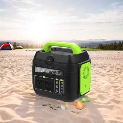 600 Watt Energiespeicher Notfall mobile Stromversorgung mit 300 Watt 200 Watt Batteriebank und Liquid Crystal Display