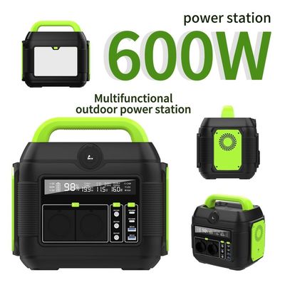 600 Watt Outdoor Camping Portable Power Station Batterie abnehmbar Mai Nicht amerikanischer Standard
