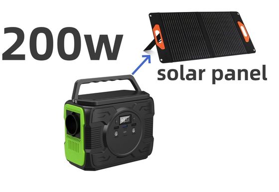 Mobilfunkkraftwerk im Freien mit 200 Watt Wechselstrom-Ausgang Solarkollektoren und LED-Leuchten