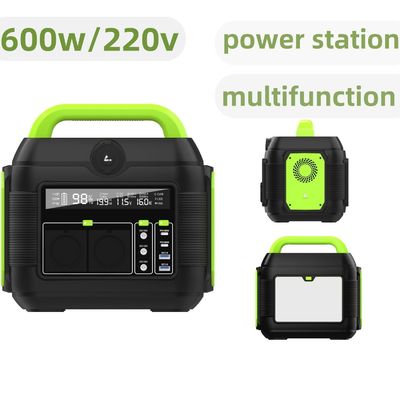 Un Wechselstromanschluss 600W wiederaufladbare Beleuchtung tragbares mobiles Kraftwerk Solargenerator