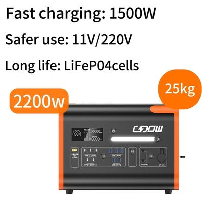 Anpassbar 110V / 220V Sinuswellenlänge Kraftwerk Lifep04 Batterie Schnellladung