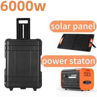 110V 220V Hochleistungsspeicher 6000W Outdoor-Mobilkraftwerk für Notfälle