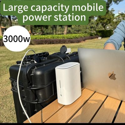 Multifunktionales Solarkraftwerk im Freien 3000W3000wh mit AC-Rein-Sinewellen-Ausgang