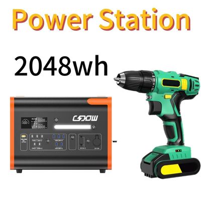 2200 Watt Camping Solargenerator mit Überlastschutzfunktion und LiFePO4-Batterie