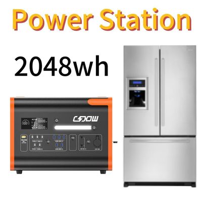 2048wh 2200W tragbare Solarenergie-Speicher-Kraftanlage mit reinem Sinuswellen-Inverter