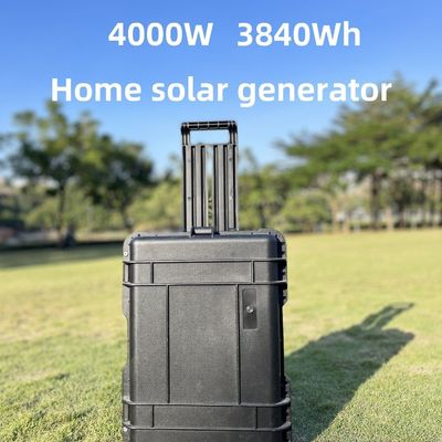 Außenenergie Speicher LiFePO4 Batterie 4000W Portable Solar Panel Camping Kraftwerk
