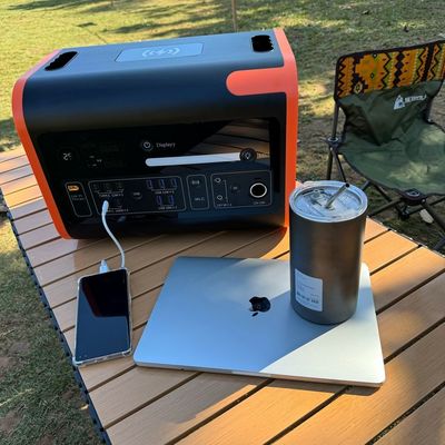 Anpassungsfähige schwarze LiFePO4 Lithium-Ionen-Batterie Portable Power Station mit LCD-Bildschirm