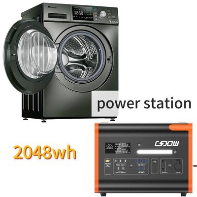 2000W/2200W/2048wh Portable Camping Energiespeicher Kraftwerk mit reiner Sinuswelle Inverter Wellenform