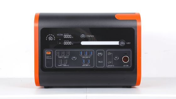 2200W40ah Wireless Charging Solarenergie Speicher Kraftwerk in heißem Orange mit Schwarz