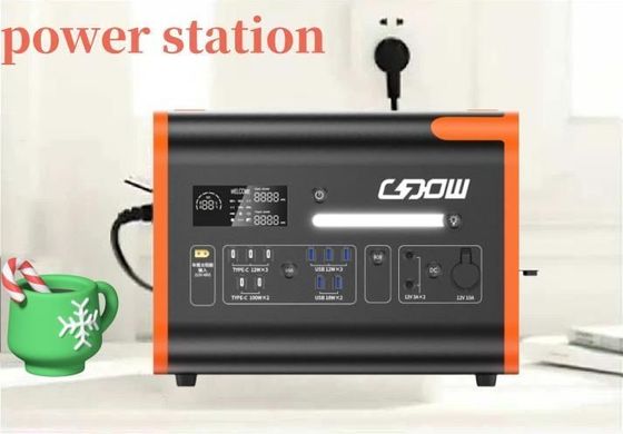2200W AC DC C-Typ Batterie Sicherungsstrom Notfall-Portable Power Station anpassbar