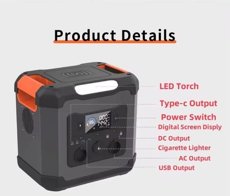 Portable 1500W/1344wh Solargenerator Portable Power Station für die Katastrophenvorsorge