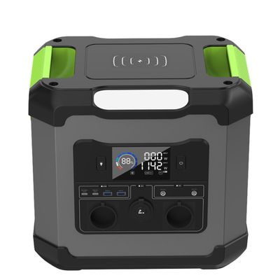 Notfall-LED-Leuchten und 5W drahtloses Laden 1500W Solargenerator für Outdoor-Camping