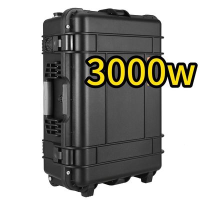 3000W/3000wh tragbare Energiespeicherkraftanlage ABS-Legierungsschalenmaterial für Reisen