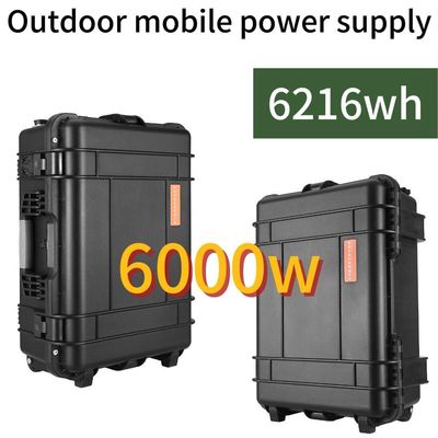 6000W tragbare wiederaufladbare Solar-Windkraftanlage für Live-Übertragung und Outdoor